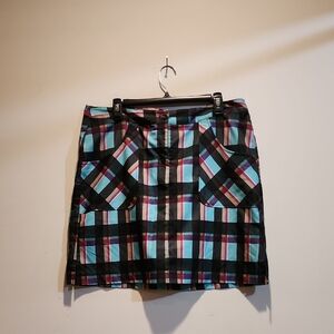 Callaway Checkered Mini Skirt - Black, Blue, Pink
